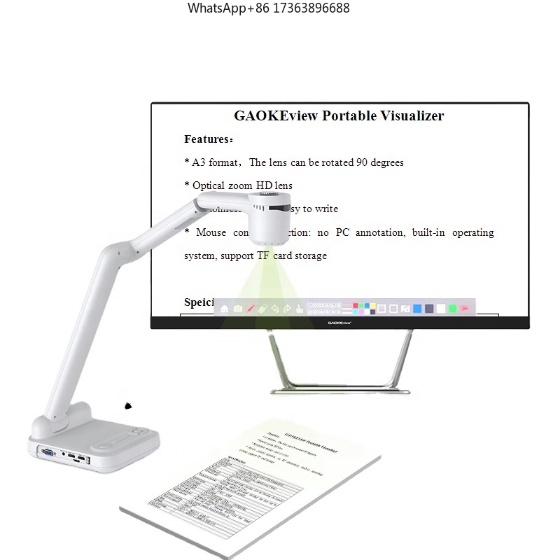 Мини-сканер Gaoke A3A4 для док – обзор и цена Document Camera Visualizer